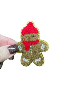 Gingerbread Man Chenille Patch