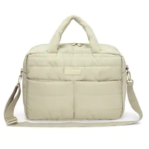 Buzz&Bloom Baby Diaper Bag Tote, Large Capacity Travel, Hospital Bag Functional with Changing Pad and Stroller Attachments.