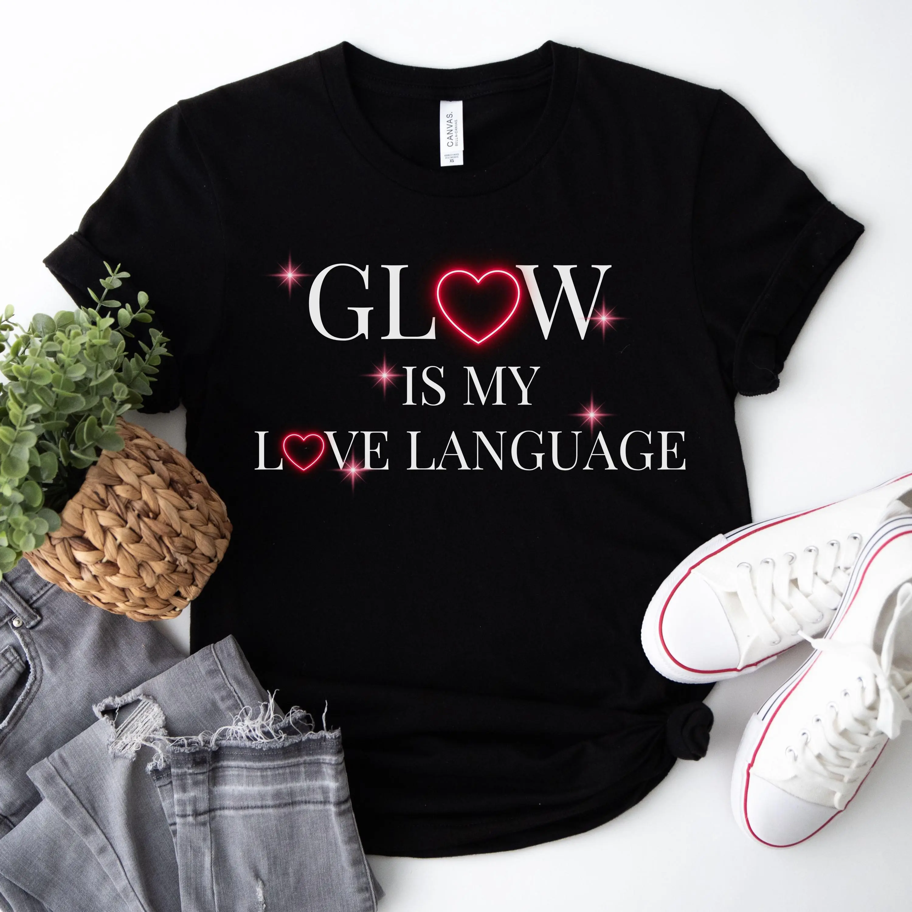 Glow Is My Love Language Esthetician Shirt For Women Beauty Business Skin Care Shirt Esthetician Gift Aesthetics Esthetician Graduate R414Esthe