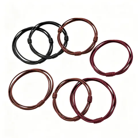 Thick Seamless Soft Elastic Bands Scrunchie - No-Damage, Pull-Free, Gentle Hold Hair Accessory, Elastic Ponytail Band-Shaped Ponytail Bun Hairbands & Scrunchies for All Hair Types, 1 PC Unisex Daily Styling Accessory