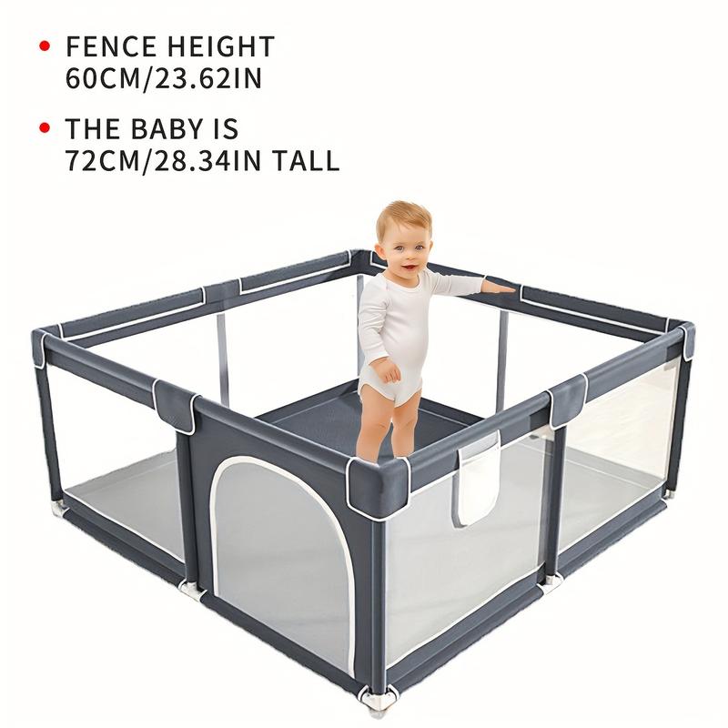 Baby Playpen Fence Guard Rail, Game Small Tent,Sturdy Breathable Indoor Outdoor Playpen，Sturdy Indoor-Outdoor Baby Playpen，Extra Large Ocean Playpen with Mat Integrated Crawling, Learning To Walk Fence, Indoor Household Climbing Mat,dealsforyoudays
