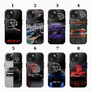 Hellcat Redeye Hard Tough Phone Case, Dodge Challenger SRT Cell Phone Cover for X–17 Series & S21–S25 Models
