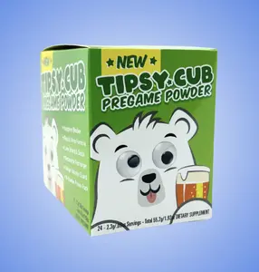 TIPSY*CUB Pregame Powder - Portable Hangover Prevention Essential with Powerful Formula & Easy-to-Use Pouches for Night-Out Routine