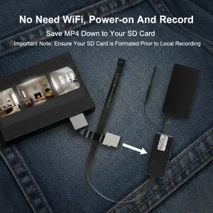 Button with Battery Compartment (Battery Not Included), Portable Design, DIY Adhesive Button for Clothes/Bags/Toys, Built-in Mic, Local SD Card Storage, WiFi & AP Hotspot Remote Viewing