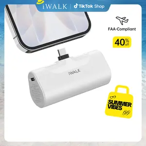 iWALK Portable Charger for iPhone 17/16/15 USB-C Small Power Bank 20W 4,500mAh Fast Charging Battery Pack Compatible with iPhone 15/16/16/17 Plus/17 Pro/17 Pro Max, Samsung Galaxy S25/S24/S23 Android
