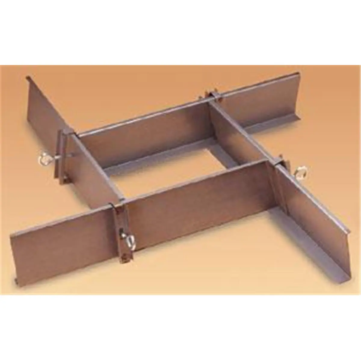 Homesaver 5028FORM Crown-Form Straight-Sided Masonry Forms, 1 Pair, Reusable, 10in-28in Size, 1.5in Overhang, Adjust to Chimney Dimensions for Chimney Work
