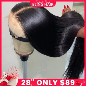 Bling Hair Bone Straight 13x4 13x6 Transparent Lace Frontal Wig For Women Glueless Invisi-Drawstring Black Human Hair Wigs 360 Full HD Lace Wig Human Hair #TikTokShopHolidayHaul