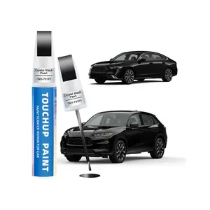 Crystal Black Pearl(NH-731P) Touch Up Paint for Honda 2-in-1 Car Scratch Repair Pen for Rock Chips, Door Scratches & Paint Nicks Exact Color Match Quick Dry DIY Fix for Civic Accord CR-V