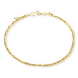 Bellezza Bronze Cristallino Chain Adjustable Sliding Necklace