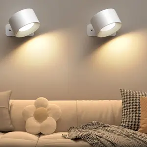 LED Wall Mounted Night Light, Rechargeable Adjustable Wall Light with Remote Control for Bedroom, Display Wall, Cabinet, Hallway, Touch Control Dimmable Lamp Wireless easter decorations easter home decor wedding stuff
