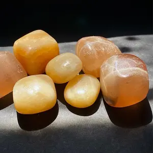 Honey calcite/orange calcite tumble