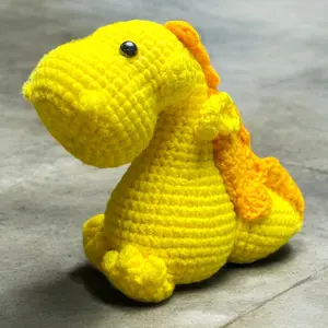 Cute Friendly Dragon Crochet Keychain K040