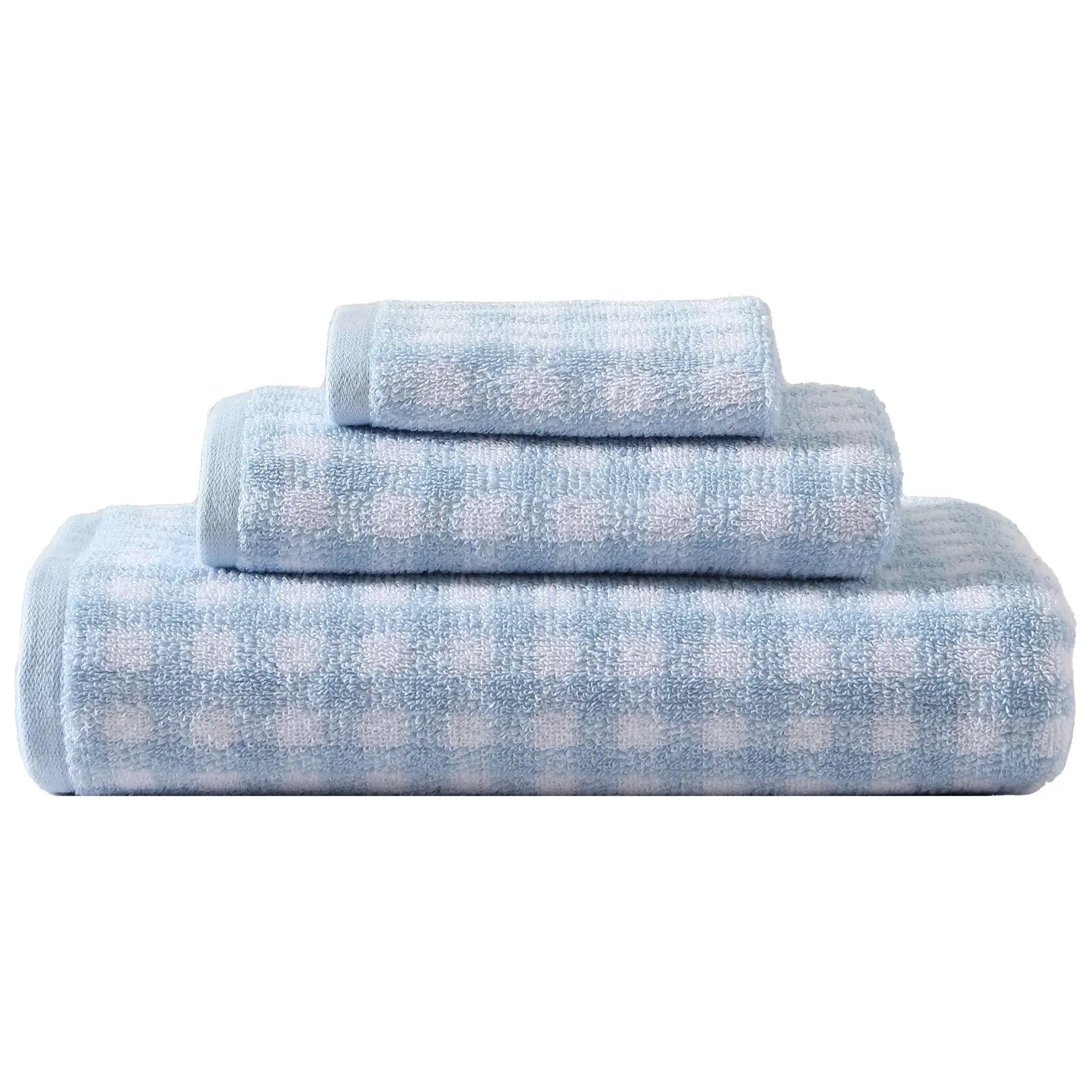Laura Ashley Ginny Blue 3 Piece Towel Set