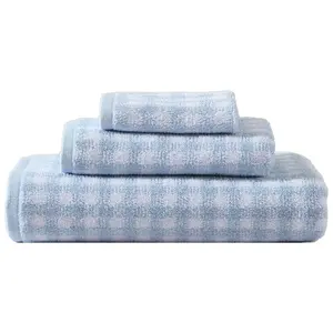 Laura Ashley Ginny Blue 3 Piece Towel Set