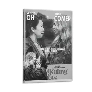 Killing Eve Famous TV Series Cover Poster (24) Canvas Poster Bedroom Decor Sports Landscape Office Room Decor Gift