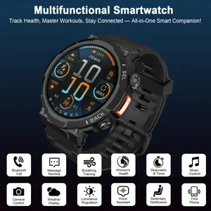 Smart Watch 1.53 Inch Full Touch Screen, 1000mah Long Battery Life, Bluetooth-compatible Calls, Heart Rate/sleep/step Tracking, Waterproof Sports Band