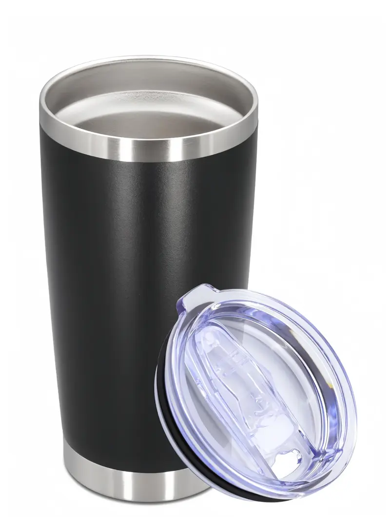 LMMAKE 20oz Tumbler Stainless Steel Tumbler Cup with Lid Vacuum Insulated Double Wall Travel Mug, Durable Powder Coated Travel Coffee Tumbler Mug for Hot & Cold Drinks, 1 Pack