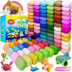 Air Dry Clay Modeling Clay for Kids Safe Non Toxic DIY Model Art Crafts Toys with Sculpting Tools Home Party Favors Birthday Toys Gift for Ages 3 12 Boys Girls