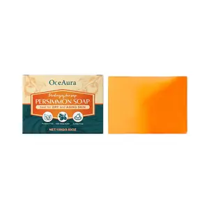 OCEAURA Persimmon Soap Persimmon Leaf Extract Deodorant Cleansing Shea Butter Moisturizing Non-Tightening Body Soap