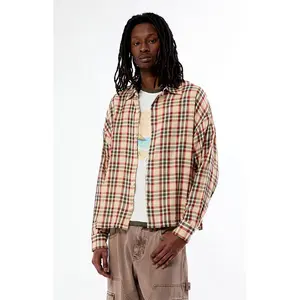 Pacsun Men's Reed Long Sleeve Plaid Shirt