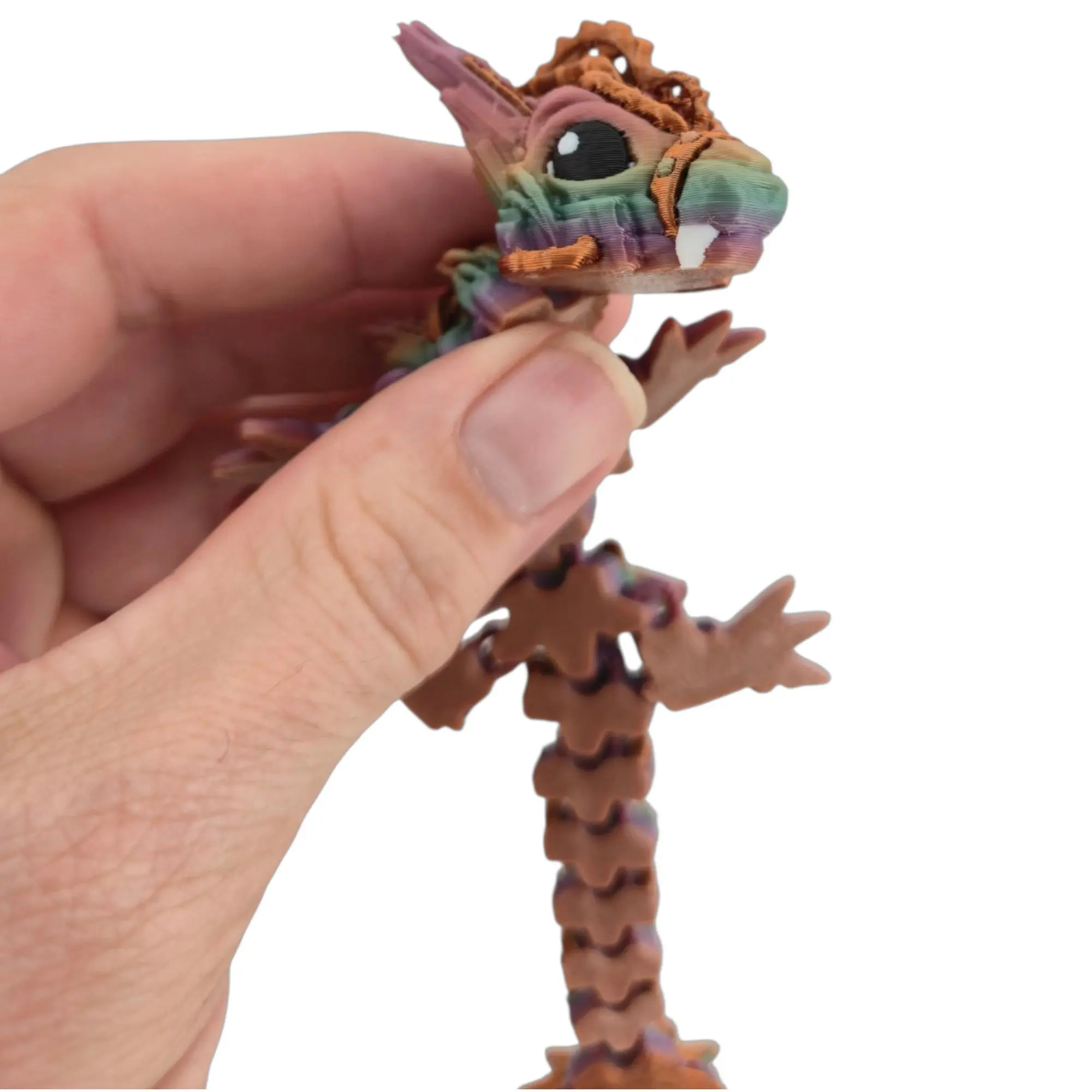 Baby Steampunk Dragon – 6" Articulated Fantasy Collectible | 3D Printed Mechanical-Inspired Desk & Shelf Decor
