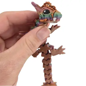 Baby Steampunk Dragon – 6" Articulated Fantasy Collectible | 3D Printed Mechanical-Inspired Desk & Shelf Decor