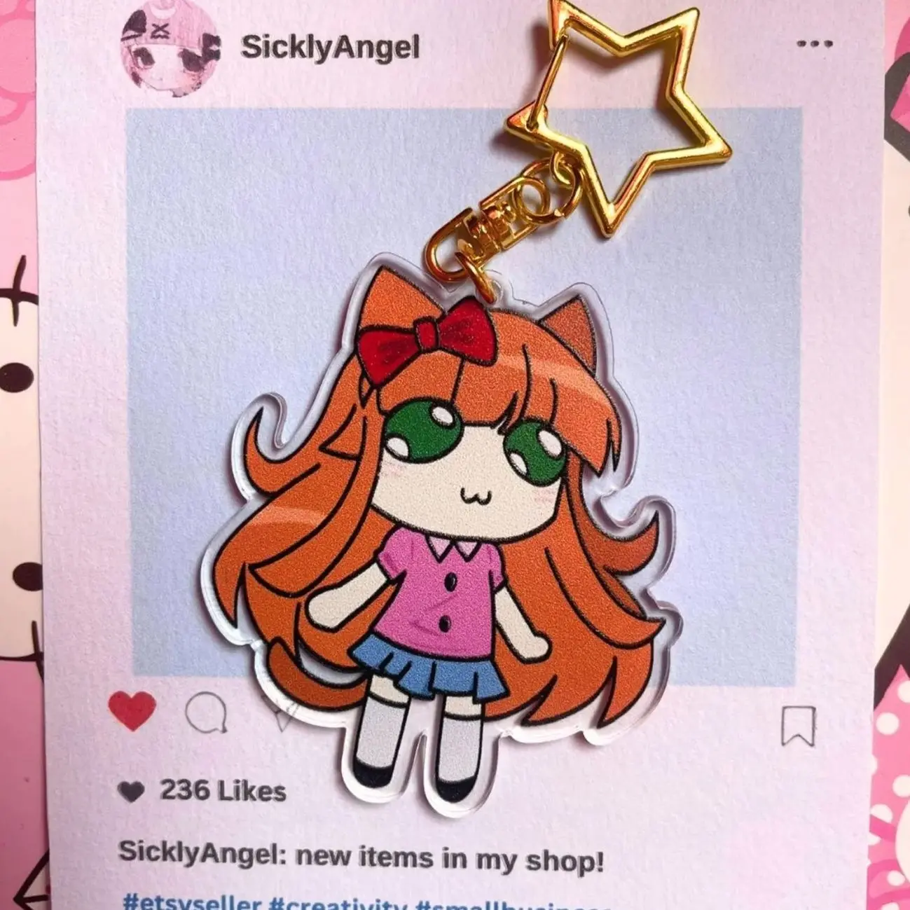 FNAF | Acrylic Keychain | Elizabeth Afton | Chibi Game Keychain | Five Nights at Freddy's