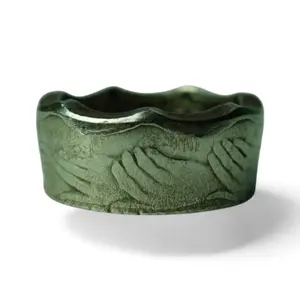 50 Pence Elizabeth Coin Ring Size 8