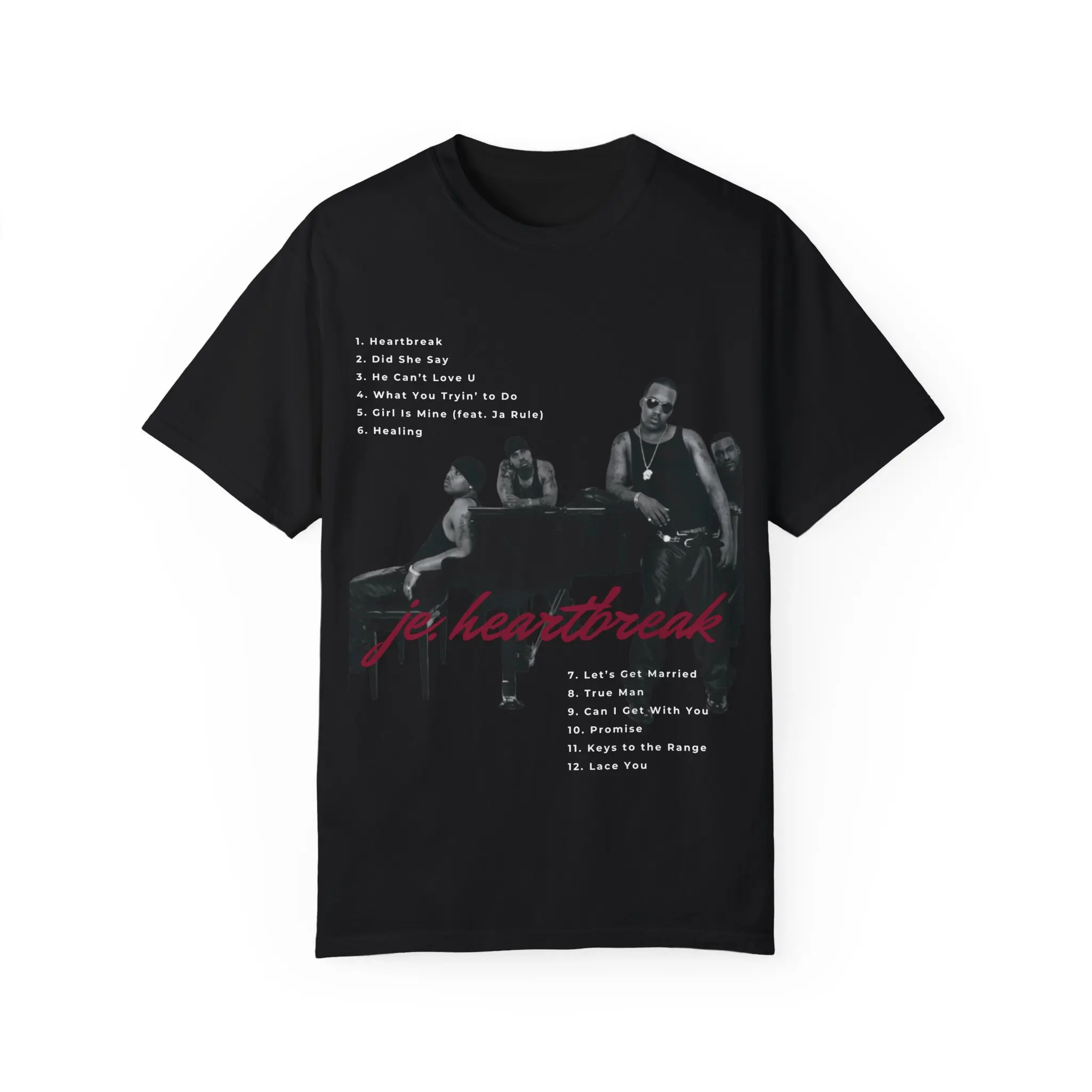 Jagged Edge Vintage Vibes Garment-Dyed T-shirt, Music Lover Tee, Retro Style Shirt, 90s Inspired Top, Jagged Edge Design Shirt, Unisex Tee