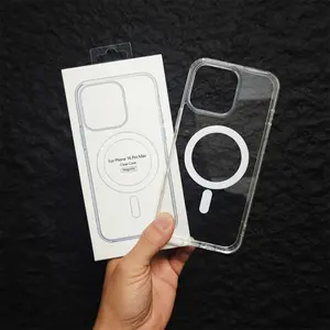 Transparent Magnetic Phone Case Shockproof Camera Protection Compatible For iPhone 15 14 13 12 11 8 7 XS XR Pro Max