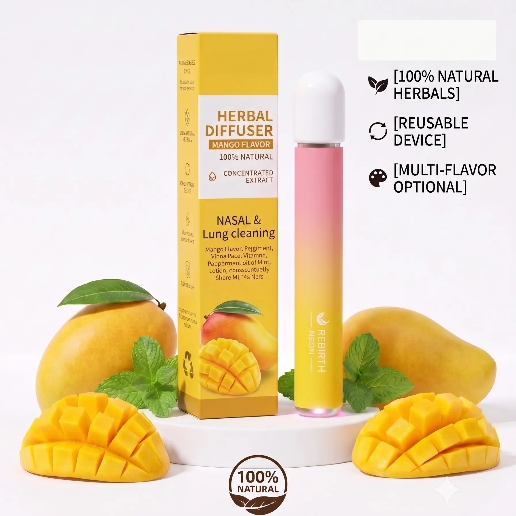 Nasal Stick: Freshens Breath, Eliminates Odors — 6 Flavors Free Your