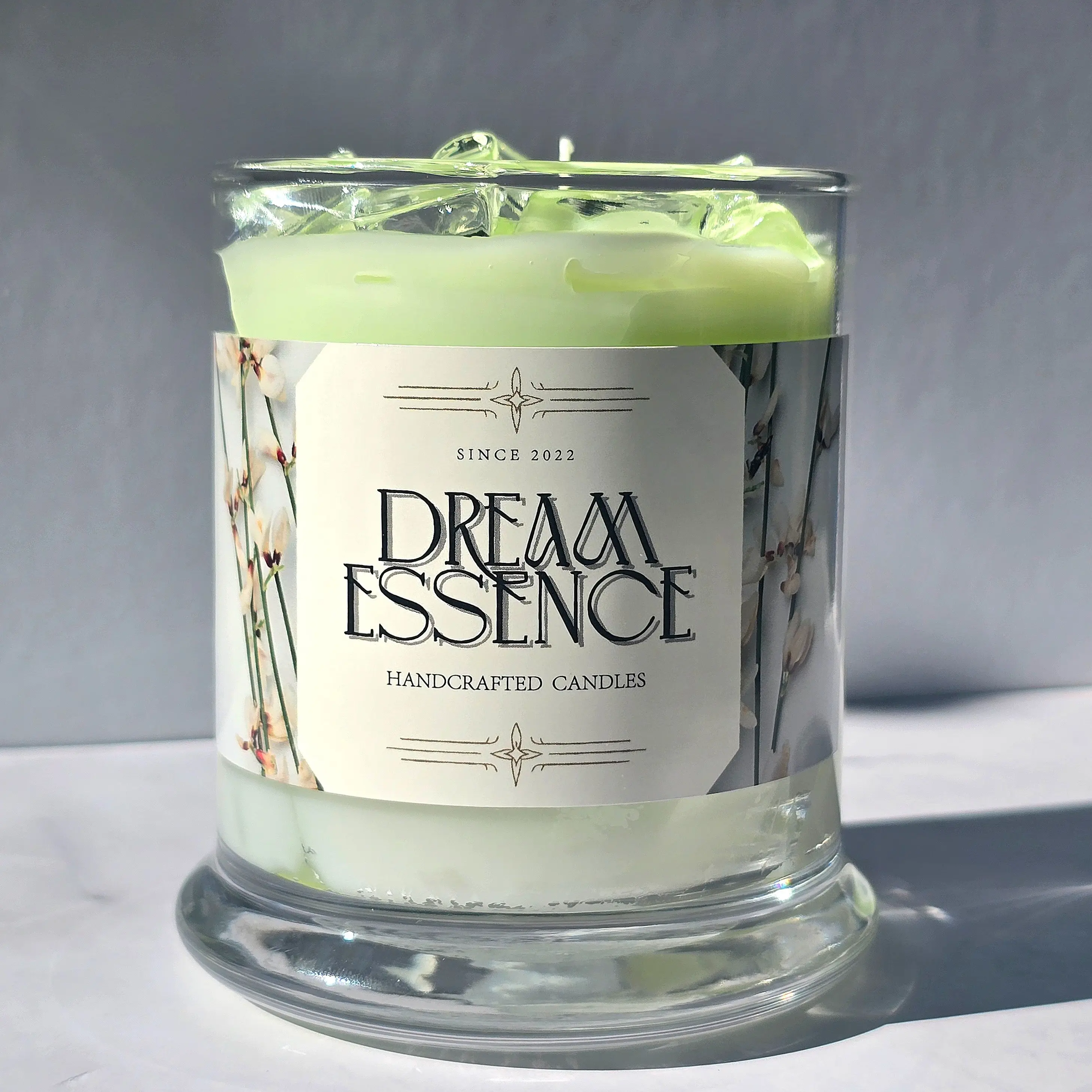 Dream Essence Matcha Milk Candle - Handcrafted Soy Blend Wax, Phthalate-Free, 45-60 Hour Burn Time, Earthy Matcha & Sweet Vanilla Scent, Perfect for Matcha Lovers