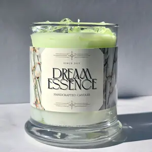 Dream Essence Matcha Milk Candle - Handcrafted Soy Blend Wax, Phthalate-Free, 45-60 Hour Burn Time, Earthy Matcha & Sweet Vanilla Scent, Perfect for Matcha Lovers