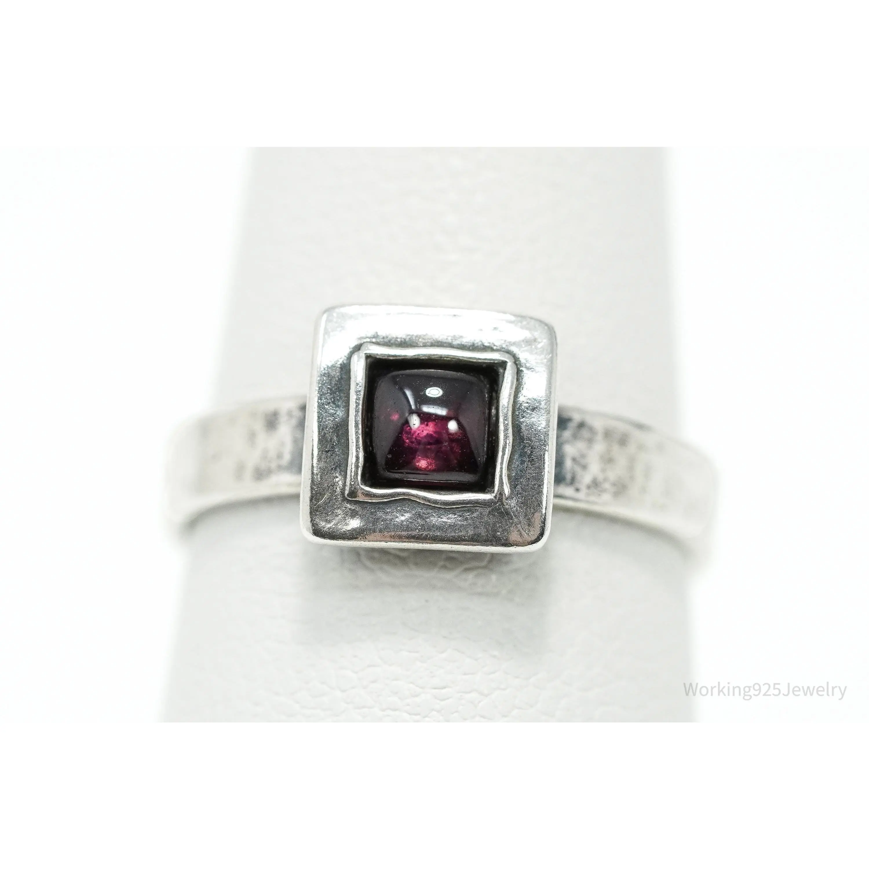 Vintage Silpada Rhodolite Garnet Sterling Silver Ring - Size 7.25