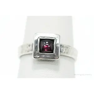 Vintage Silpada Rhodolite Garnet Sterling Silver Ring - Size 7.25