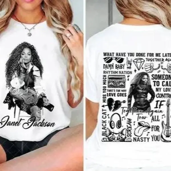 Janet Jackson Fan Gift Shirt, Janet Jackson Together Again 2024 Tour Shirt 4444, Queen of Pop Janet Jackson Shirt, Janet Jackson 90s Vintage Tee