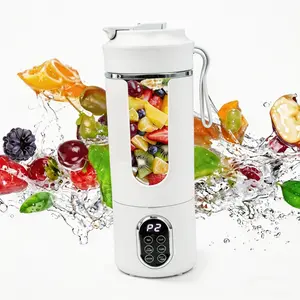 530ML/18oz Portable Blender, Mini Portable Electric USB Juicer, Small Personal Blender for Smoothies and Shakes, With Automatic Cleaning Function, Multi-Purpose and Easy To Use