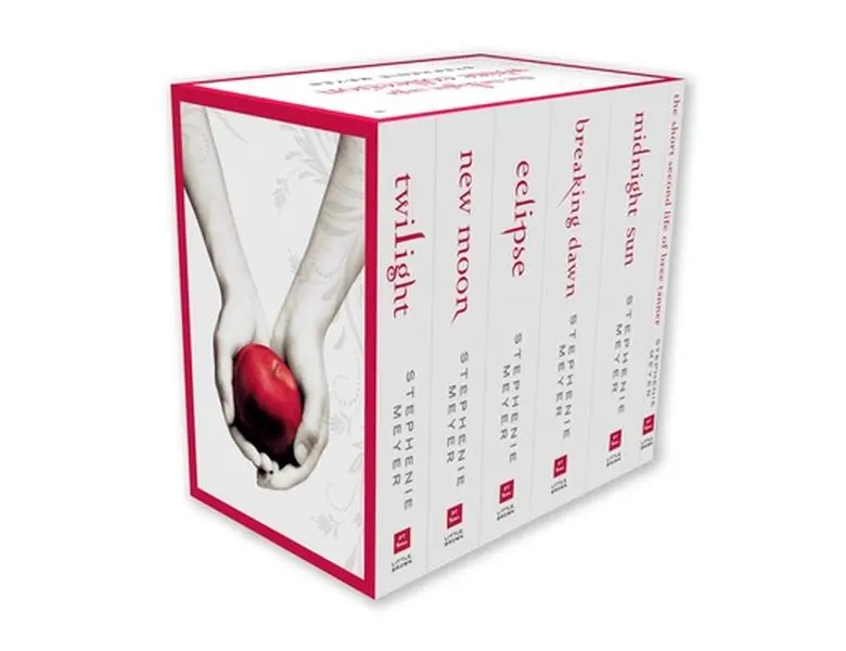 The Twilight Saga White Collection Paperback by Stephenie Meyer - English, Includes Twilight, Midnight Sun, Eclipse, The Short Second Life of Bree Tanner, 8.3" h x 8.5" l x 5.6" w, 5.9 lbs, Exclusive Covers, for Fans of Bestselling Series