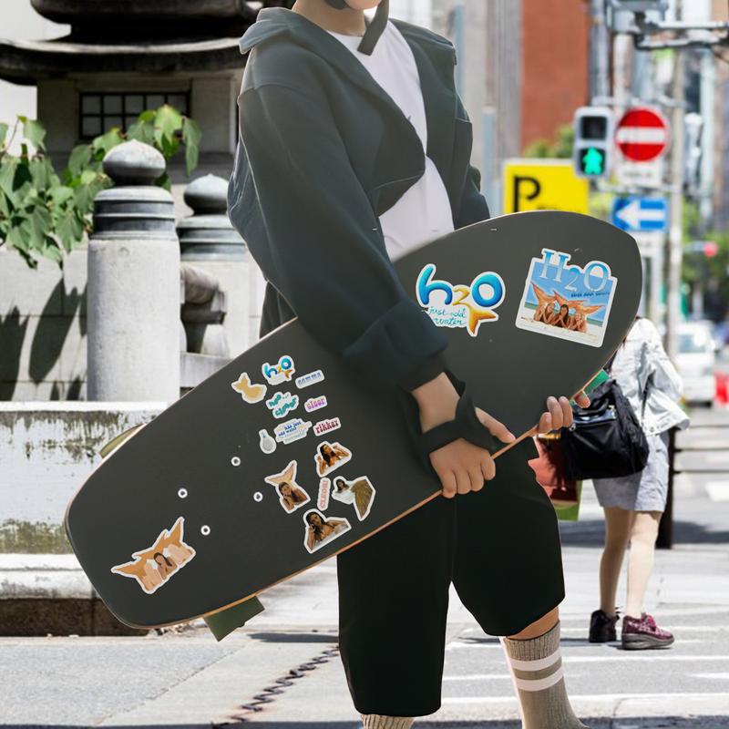 Stickers Pack 20 Pcs H2o Guitar Water Aesthetic Just Bumper Add Bottle Laptop Water Colorful Skateboard Car Vinyl Luggage Bike Waterproof