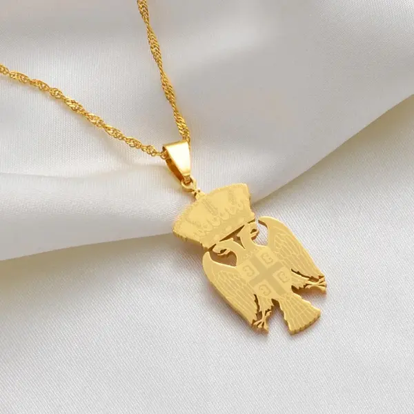 Republic Of Serbia Eagle Necklace / Jewelry Pendant Gift