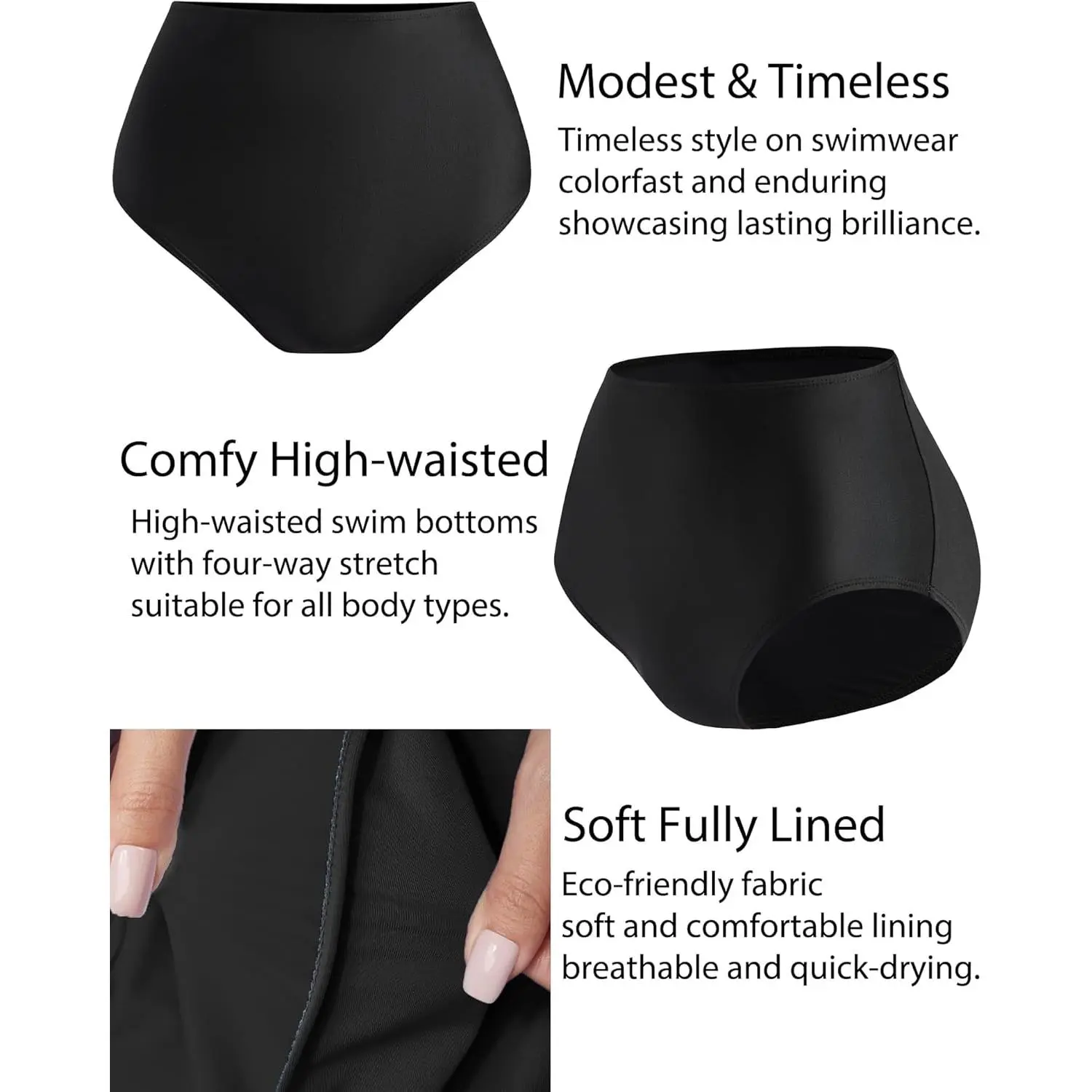 Women's High Waisted Bikini Bottom Full Coverage Bathing Suit - Tummy Control Swimsuit Shorts Perfect for Beach Pool Vacation Comfortable Stretchy Swimwear Bottoms with Adjustable Drawstring and Soft Lining for All-Day Wear Women's High Waisted Bikini Bottom Full Coverage Bathing Suit - Tummy Control Swimsuit Shorts Perfect for Beach Pool Vacation Comfortable Stretchy Swimwear Bottoms with Adjustable Drawstring and Soft Lining for All-Day Wear