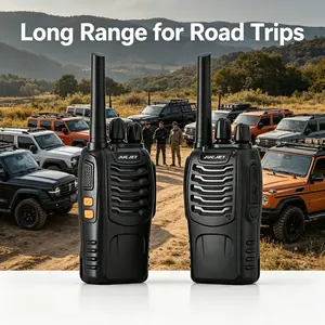 Upgrade Workplace Communication: JUCJET 16CH Two Way Radios with Type-C Charging Station & Headsets, 2 Pack Audio Transceiver for Team Work, US Stock