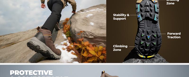 NORTIV 8 Men's Armadillo 3.0 Waterproof PRO Hiking Boots All Seasons Lightweight Non-Slip Arch Support Trekking Camping Ankle Boots Outdoorfun NORTIV 8 Men's Armadillo 3.0 Waterproof PRO Hiking Boots All Seasons Lightweight Non-Slip Arch Support Trekking Camping Ankle Boots Outdoorfun