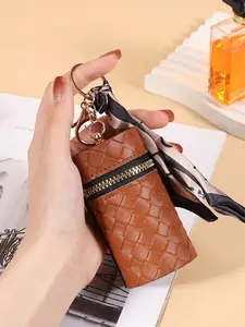 New Women's Fashion Coin Purse Vintage Style Wallet Cute Girl Lip Wallet, Student Portable Wallet Earphone Bag Keychain, Stylish and Practical