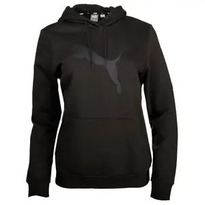PUMA Womens Essentials Cat Logo Hoodie Casual Outerwear Casual - Black