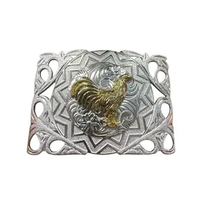 Rooster Western Style Cowboy Belt Buckle Hebilla Vaquera Gallo