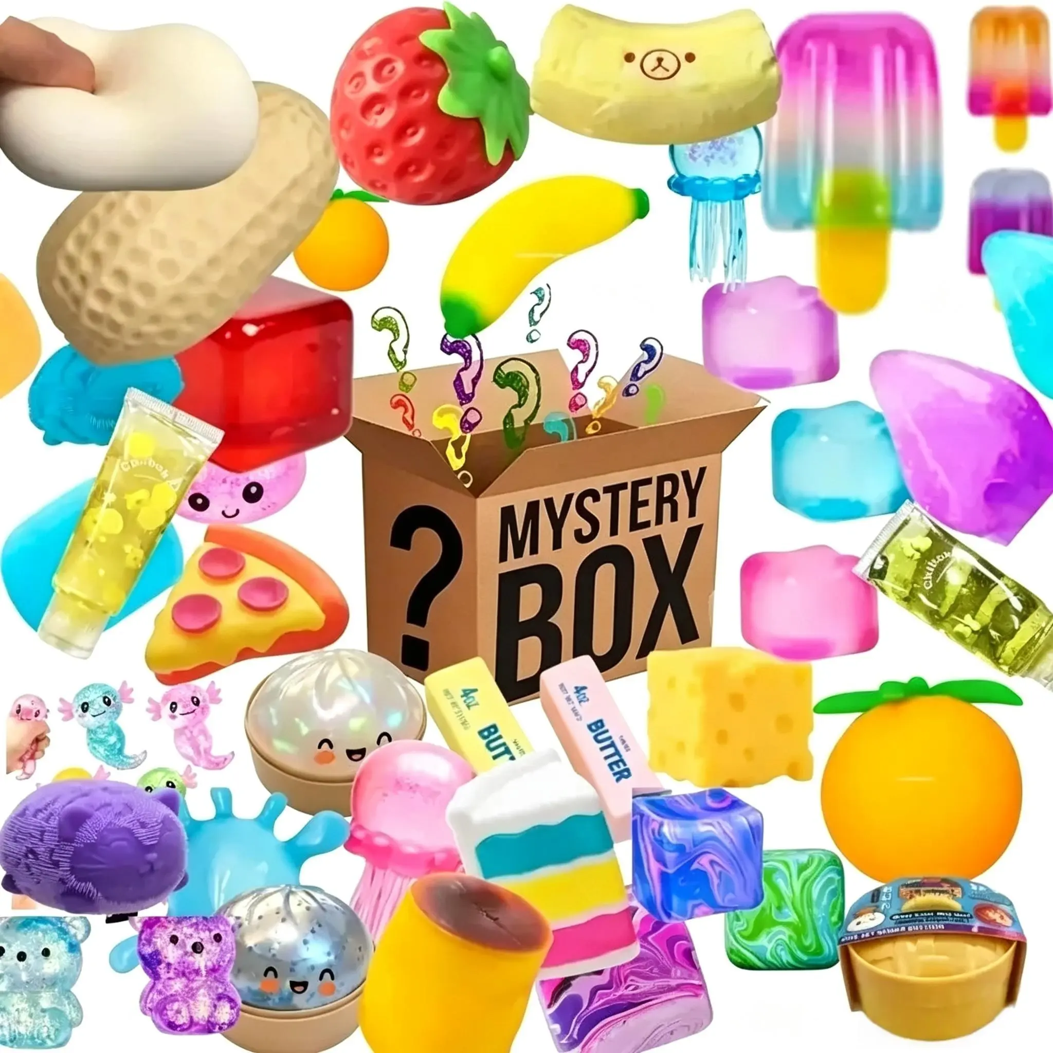 NEW! 100 random 1 piece surprise blind box, pinching and playing toys, mysterious and fun decompression blind box