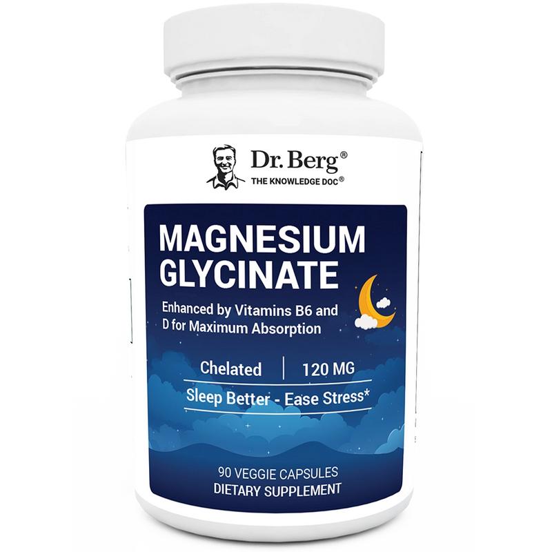 Dr. Berg Nutritionals Magnesium Glycinate - Supports Muscle Health & Nerve Function Healthcare Dietary Supplement