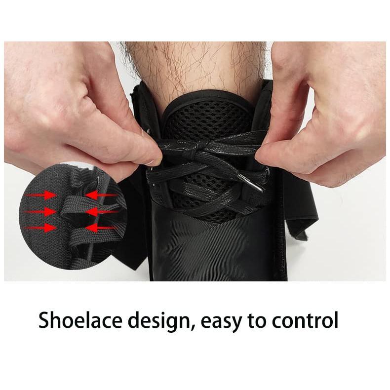 Sports Compression Ankle Support With Adjustable Figure-Eight Strap, Ankle Sleeve, Protective Gear, And Lace-Up Design
