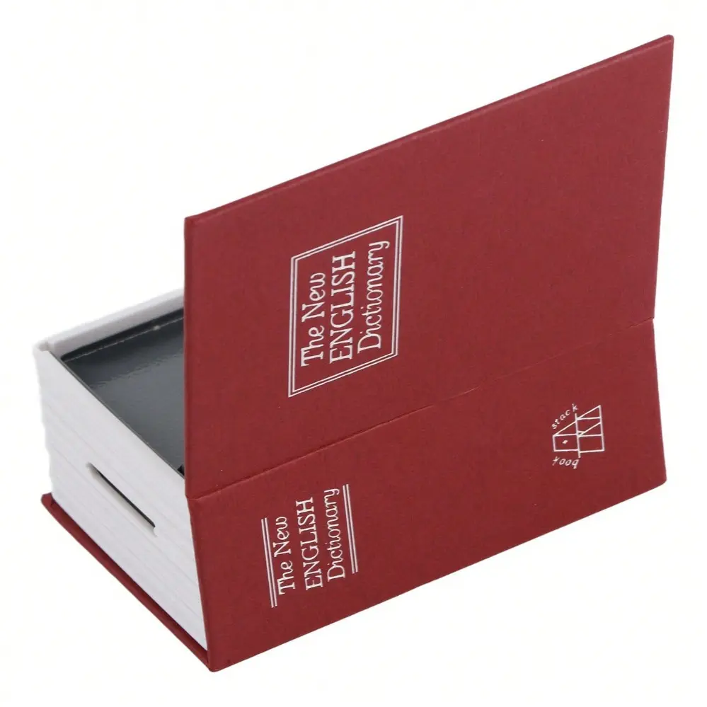 Decorative Secret Hidden Storage Dictionary Book Safe with Key Lock Hidden Diversion Stash Box for Home Office Storing Cash Jewelry Important Valuables 4 5x3 15x1 77 Inches Security Safe Money Safe Box